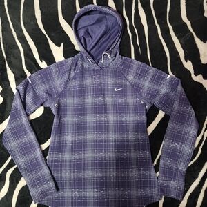 Nike Blue Checkered Hoodie